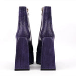 Purple Snakeskin Booties - Vignette | Snakes Store