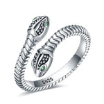 Double Snake Ring Silver - Vignette | Snakes Store