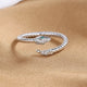 Diamond Snake Engagement Ring Silver 925 Sterling Silver Adjustable Snakes Store