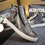 Silver Snakeskin Sneakers - Vignette | Snakes Store