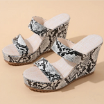 Snakeskin Platform Wedges - Vignette | Snakes Store