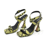 Snakeskin Strappy Heels - Vignette | Snakes Store