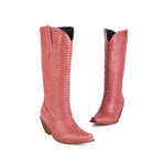 Pink Snakeskin Cowgirl Boots - Vignette | Snakes Store