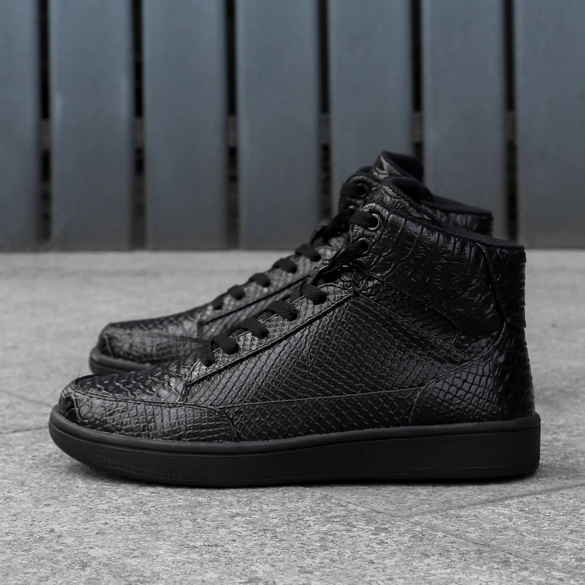 Black Snake Skin Sneakers Snakes Store