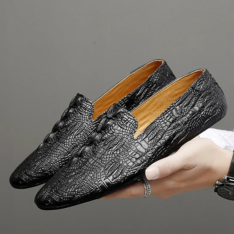 Black Snake Loafers Black Split Leather Snakes Store