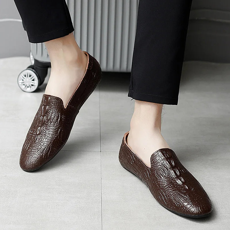 Snake Leather Loafers Snakes Store