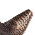 Brown Snakeskin Cowgirl Boots - Vignette | Snakes Store