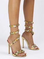 Gold Snake Sandals - Vignette | Snakes Store