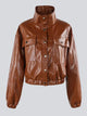Brown Snake Print Jacket