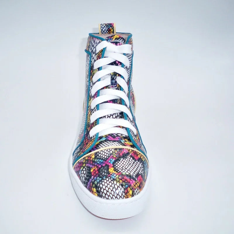 Colorful Snakeskin Sneakers Snakes Store