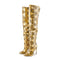 Yellow Snakeskin Thigh High Boots Yellow Microfiber Snakes Store