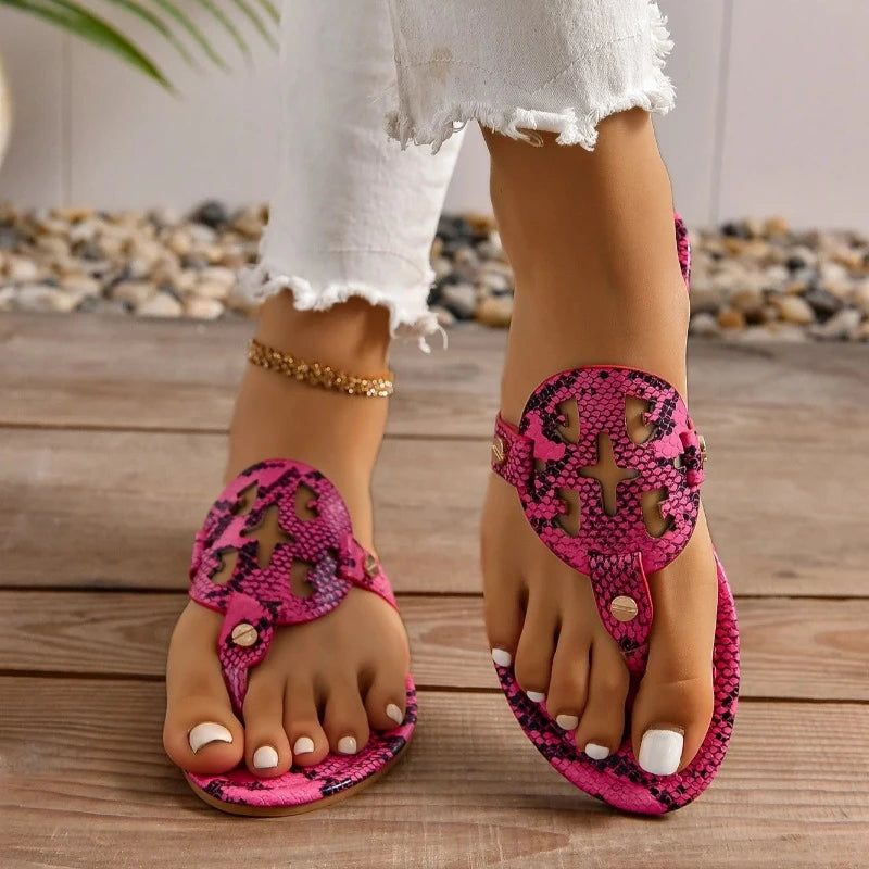 Snake Print Flip Flops Snakes Store