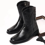 Black Snakeskin Cowboy Boots - Vignette | Snakes Store