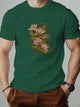 Green Snake Print T-shirt