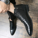 Men's Black Snakeskin Boots - Vignette | Snakes Store