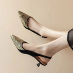 Snakeskin Kitten Heels - Vignette | Snakes Store