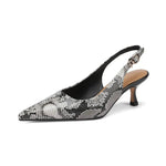 Grey Snakeskin Pumps - Vignette | Snakes Store