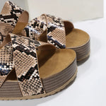 Brown Snakeskin Sandals - Vignette | Snakes Store