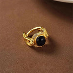 Black and Gold Snake Ring - Vignette | Snakes Store