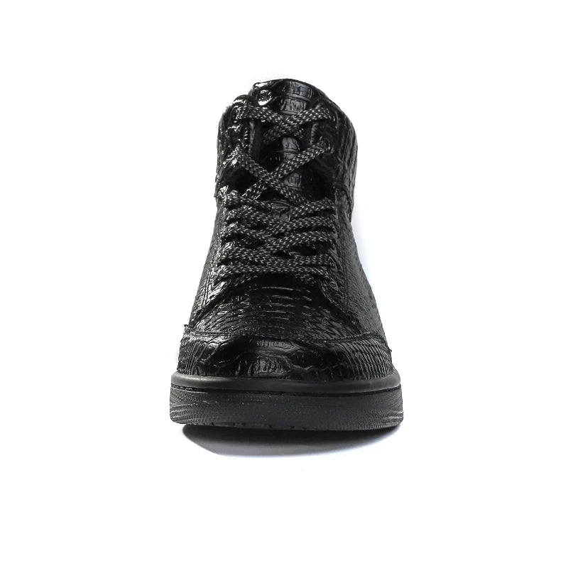 Black Snake Skin Sneakers Snakes Store