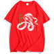 Red Snake Print T-shirt
