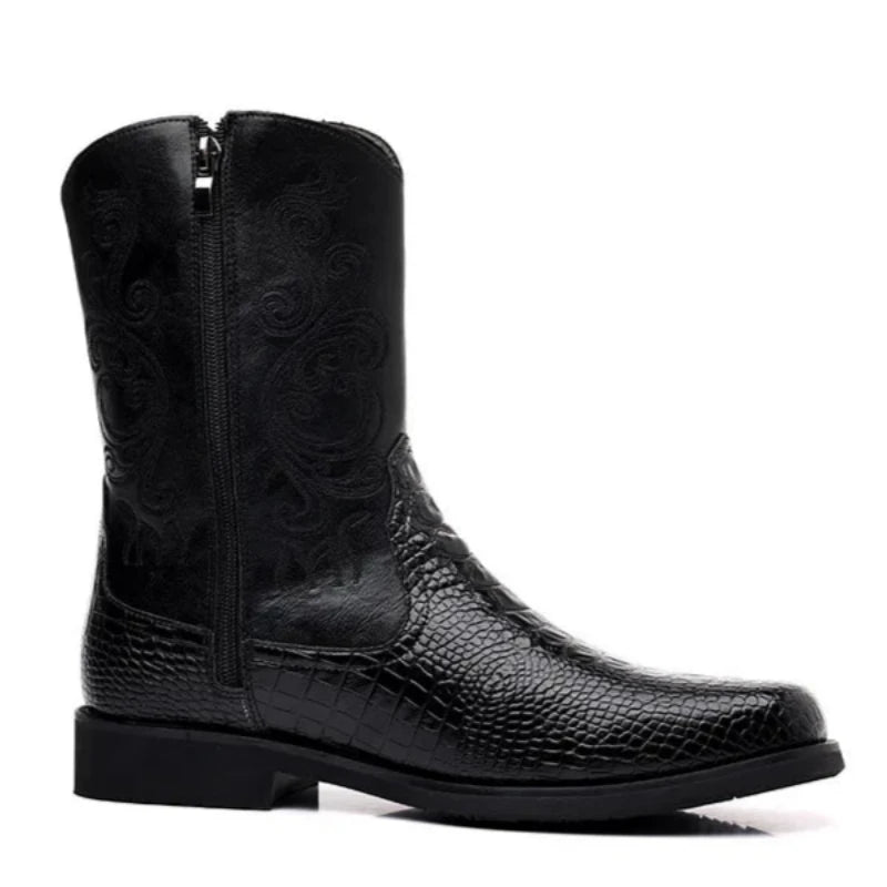 Black Snakeskin Cowboy Boots Snakes Store