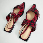 Red Snakeskin Sandals - Vignette | Snakes Store