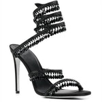 Snakeskin Gladiator Sandals - Vignette | Snakes Store