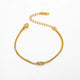 Thin Snake Chain Bracelet 5.5"+2" | 14+5cm Gold 316L Stainless Steel Snakes Store™