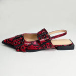 Red Snakeskin Sandals - Vignette | Snakes Store