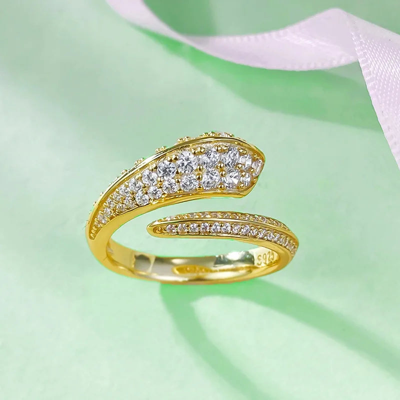 Snake Shaped Diamond Ring | Snakes Store™
