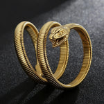 Gold Snake Bangle Bracelet - Vignette | Snakes Store