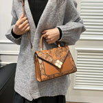 Brown Snake Print Bag - Vignette | Snakes Store