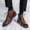 Snakeskin Chelsea Boots Brown Split Leather Snakes Store