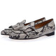 Grey Snakeskin Loafers Grey Split Leather Snakes Store