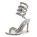 Silver Snake Sandals - Vignette | Snakes Store