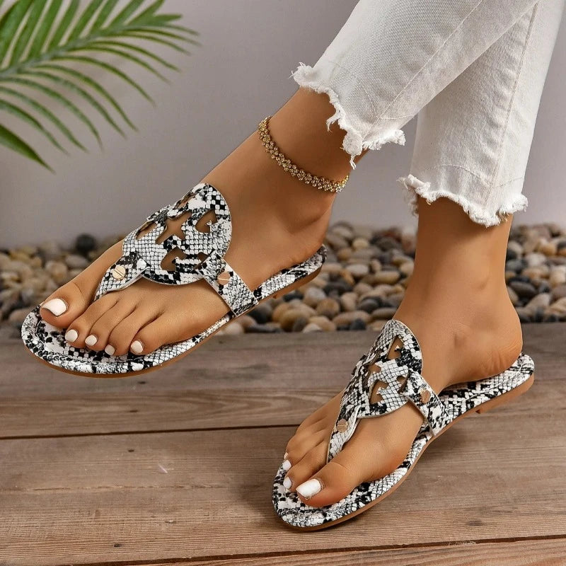 Snake Print Flip Flops Snakes Store