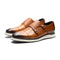 Snake Skin Pattern Shoes Brown Split Leather Snakes Store™