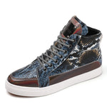 Blue Snakeskin Sneakers - Vignette | Snakes Store