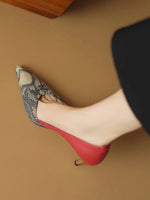 Snake Leather Pumps - Vignette | Snakes Store