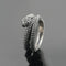 Big Coiled Snake Ring Silver 316L Stainless Steel Snakes Store