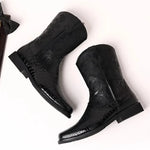 Black Snakeskin Cowboy Boots - Vignette | Snakes Store