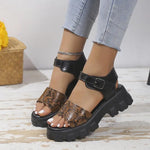 Snake Print Platform Sandals - Vignette | Snakes Store