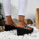 Multicolor Snakeskin Wedges - Vignette | Snakes Store