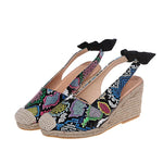 Womens Snakeskin Wedges - Vignette | Snakes Store