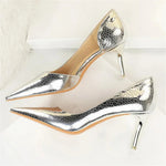 Silver Snakeskin Pumps - Vignette | Snakes Store