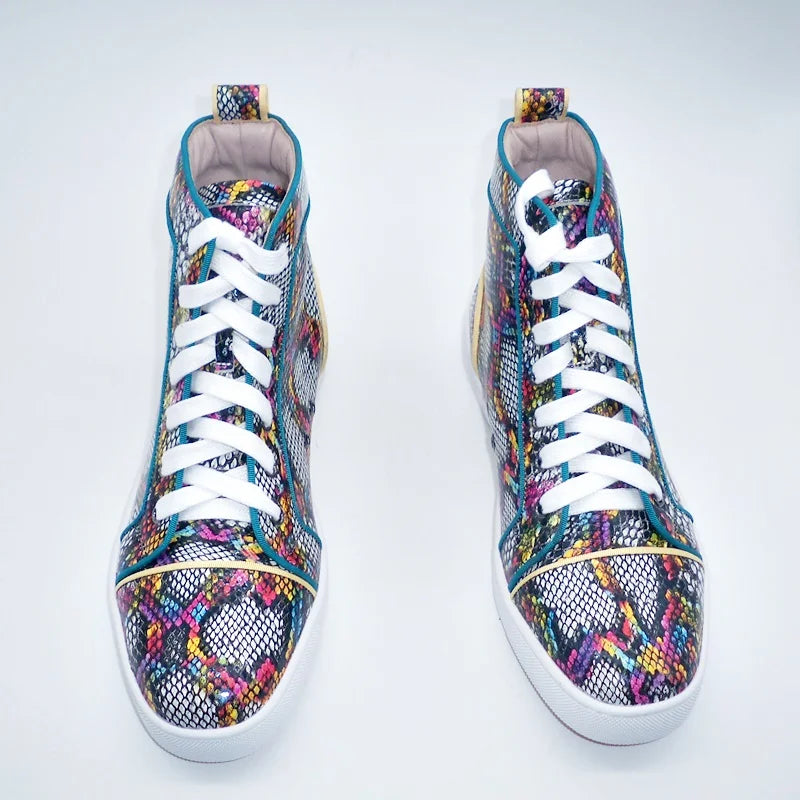 Colorful Snakeskin Sneakers Snakes Store