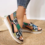 Multicolor Snakeskin Sandals - Vignette | Snakes Store