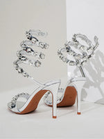 Silver Snake Sandals - Vignette | Snakes Store