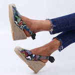 Womens Snakeskin Wedges - Vignette | Snakes Store